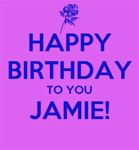 happy birthday   jamie poster laura  calm  matic
