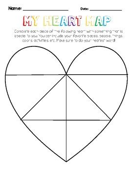 heart map template