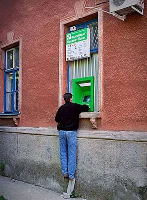 strange things seen at atms around the world 40 pics