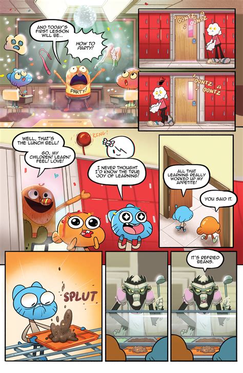 read online the amazing world of gumball comic issue 4