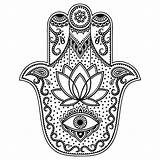 Hamsa Hand Symbol Vector Coloring Drawn Pages Fatima Illustrations Istockphoto Stock Tattoo Printable Clip Main Color Similar Lotus Flower Besuchen sketch template