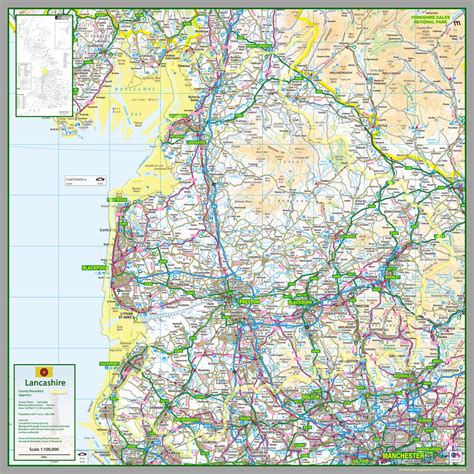 lancashire county map  love maps