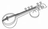 Drawing Sitar Instrument Veena Sarangi Drawings Colour Research Project Now Paintingvalley sketch template