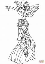 Winx Tecna Coloring Pages Club Sirenix Daphne Harmonix Color Template Girls Printable Recommended sketch template