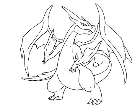 mega charizard  coloring page richard mcnarys coloring pages