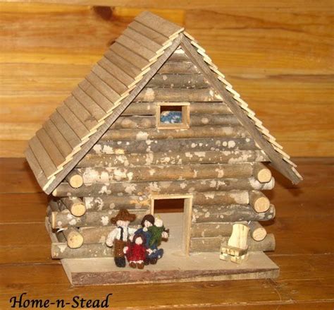 cabin dollhouse includes furniture dolls people accessories etsy cabin dollhouse natural
