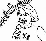 Singer Drawing Coloring Pages Beautiful Getdrawings Famous Music sketch template