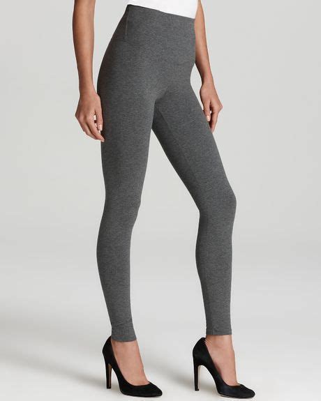 yummie by heather thomson leggings milan yt2037 in gray heather charcoal lyst
