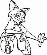 Coloring Pages Zootopia Clipartmag Fox Judy Nick sketch template
