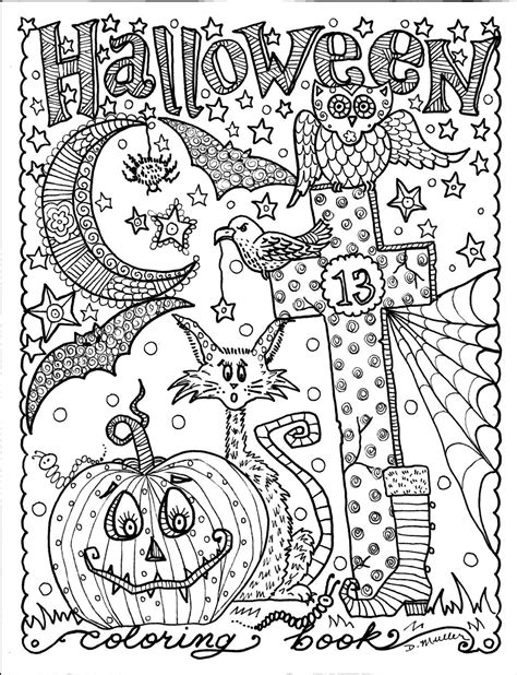 instant  halloween coloring pages art  ot chubbymermaid