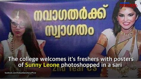 Kerala College Uses Porn Stars To Welcome Freshers Youtube