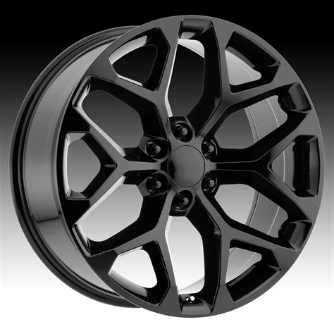 performance replicas  pr gloss black custom truck wheels pr