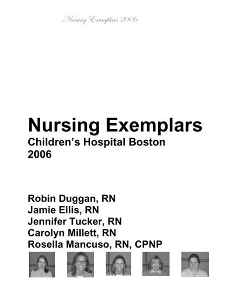 nursing clinical exemplar examples developing  postgraduate