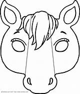 Masque Pferd Masken Maske Tiermasken Ausmalen Vorlagen Recherche sketch template