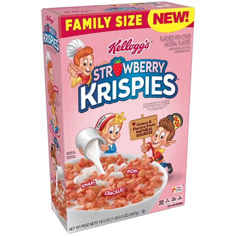 kelloggs strawberry krispies breakfast cereal oz breakfast