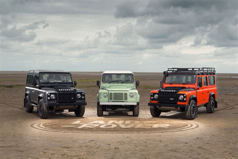 land rover reveals trio  defender limited editions auto express