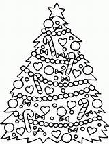 Coloring Christmas Tree Pages Kids Trees Easy Presents Color Print Big Printable Traceable Drawing Beautiful Designs Coloringhome Charlie Brown Decoration sketch template