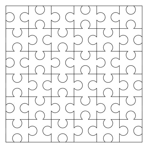 piece jigsaw puzzle template    printables printablee