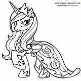 Pony Princess Little Coloring Cadence Pages Printable Print sketch template