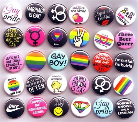 items similar to queer pride one inch buttons badges lot x 30 gay