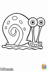 Spongebob Gary Snail Coloring Pages Drawing Color Drawings Cartoon Smiling His Easy Bob Esponja Para Colorear Caracol Mini Omalovanky El sketch template