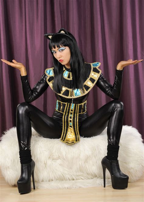 womens deluxe egyptian goddess cat costume