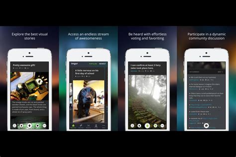imgur ios app launches browsing feature integrates with facebook
