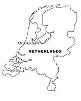 Olanda Holland Malvorlage Disegno Colorare Landkarten Geografie Ausmalen Nazioni sketch template
