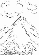 Imprimir Colorir Montanhas Atividades sketch template