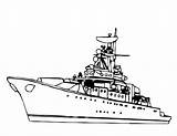 Statek Wojenny Kolorowanka Kolorowanki Statki Battleship Boats sketch template
