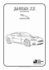 Jaguar Coloring Pages Xk Cool Vehicles Cars Xlr Cadillac sketch template