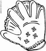 Baseball Mitt Coloring Pages Sports Getdrawings Drawing Sherriallen Template sketch template