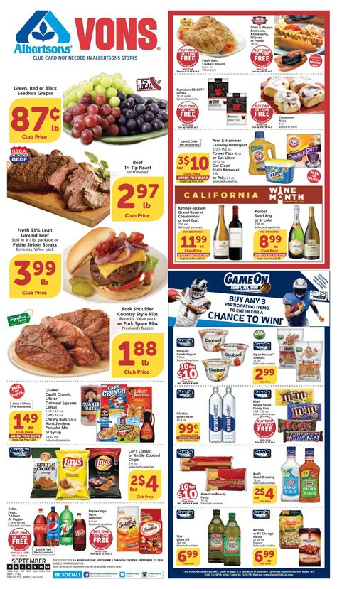 vons weekly ad flyer   weeklyadcom weekly ad circular grocery stores