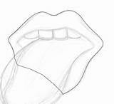 Rolling Stones Lips Drawings Sketch Template sketch template