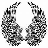 Wings Angel Cross Drawing Cool Drawings Wall Coloring Wing Tattoo Choose Board Pages sketch template