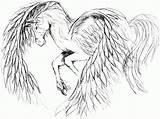 Pegasus Einhorn Malvorlagen Kinderbilder Draw Getdrawings Rearing Malvorlage Einhörner sketch template