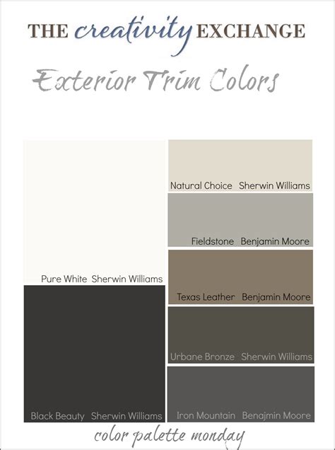 tips  tricks  choosing exterior trim colors color palette monday