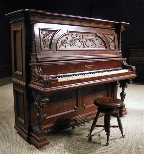 bush gerts rococo victorian upright piano antique piano shop