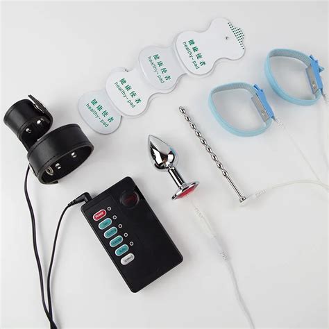 Unisex Electrodes Electro Stimulation Anal Plug Penis Bands Urethral