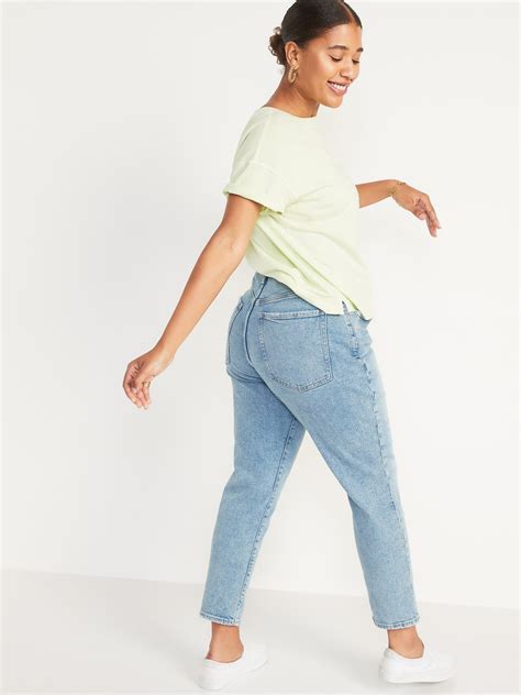 curvy high waisted o g straight jeans for women old navy