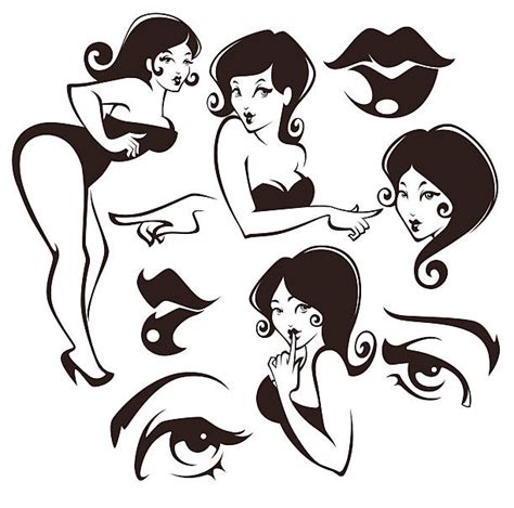 Royalty Free Pin Up Model Clip Art Vector Images