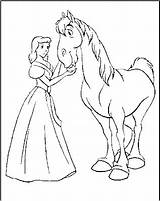 Cinderella Princess Coloring Disney Sheet Part sketch template