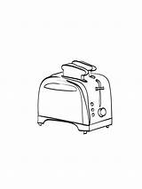Toaster Pages Coloring Printable sketch template