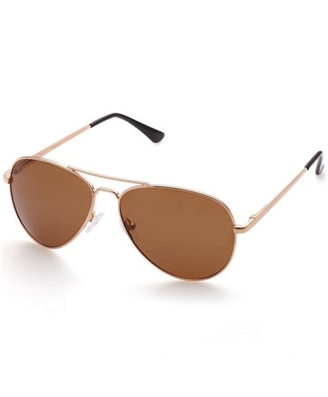 Polarized Aviator Sunglasses Women Polarized Gold Frame Brown Lens