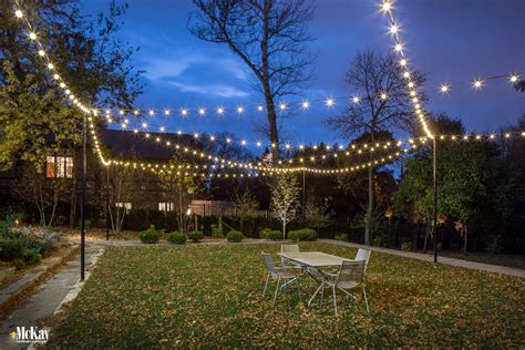 backyard entertaining  outdoor bistro string lights