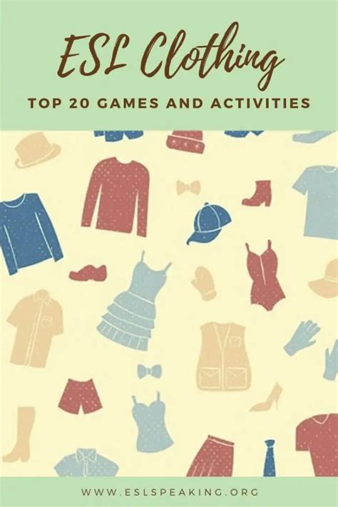 clothes esl activities games lesson plans and worksheets