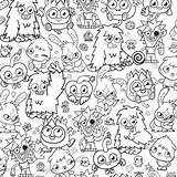 Coloring Moshi Pages Monster Monsters Color Kids Wallpaper sketch template
