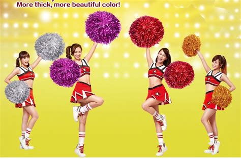 1pcs cheerleading pom poms aerobics show dance hand flowers cheerleader