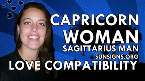 capricorn woman sagittarius man a relationship of