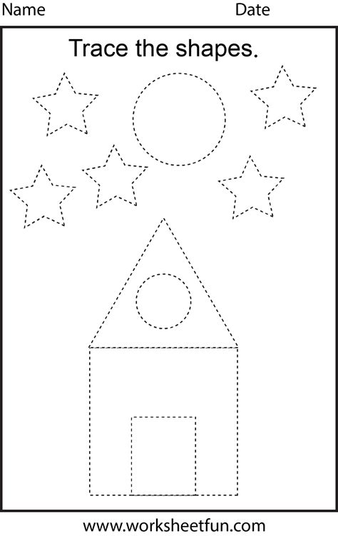 picture tracing  worksheets  preschool worksheets tracing